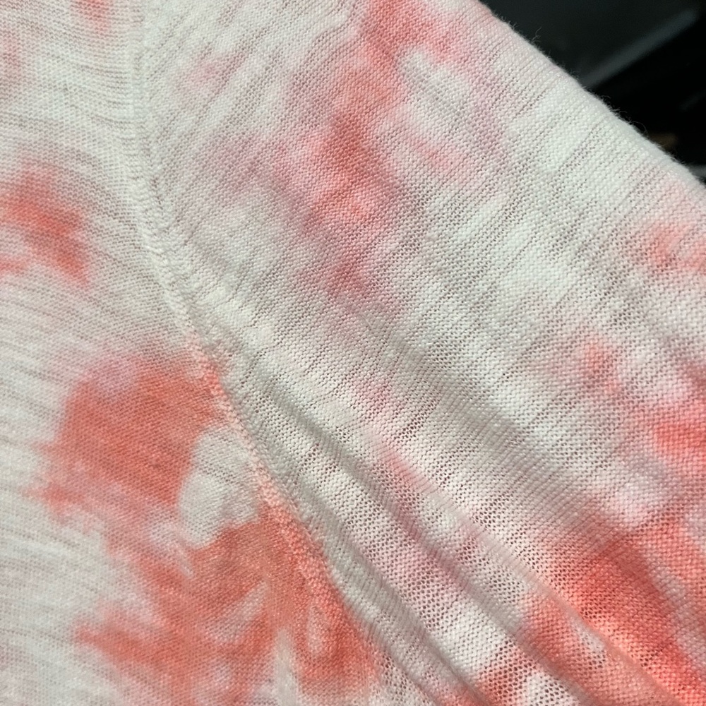 Torrid pink and White Tie-Dye Boyfriend Cardigan - Picture 5 of 6